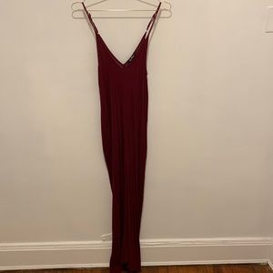 Lulu’s Yours Tule Burgundy Maxi Dress